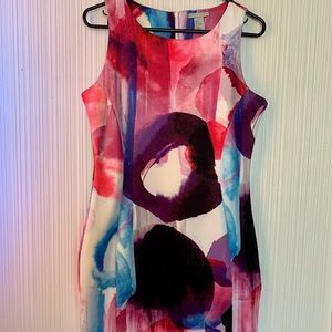 Multicolored cocktail dress